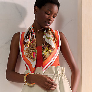 Jour de Casting scarf 70 - Orange | Hermès USA